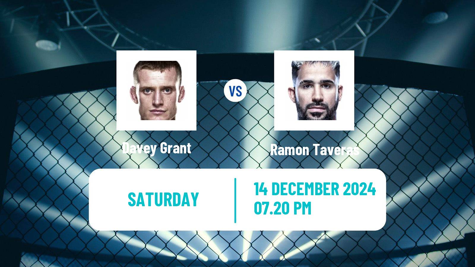 MMA Bantamweight UFC Men Davey Grant - Ramon Taveras