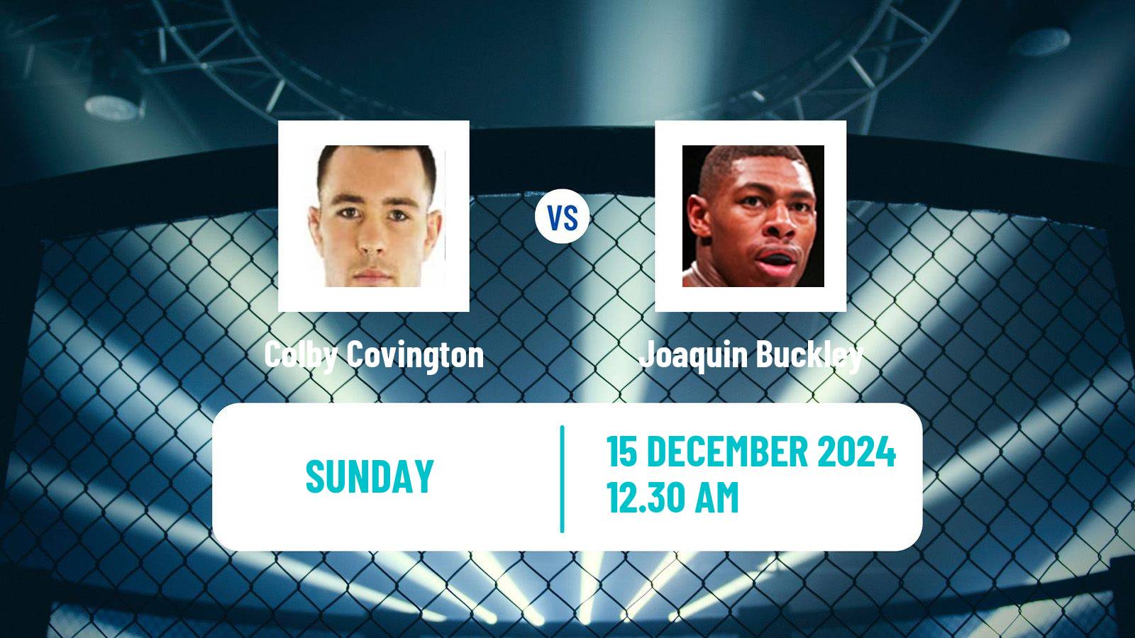 MMA Welterweight UFC Men Colby Covington - Joaquin Buckley