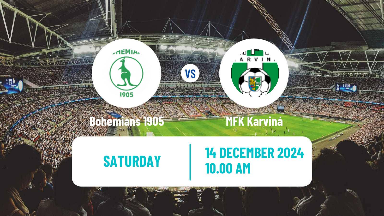 Soccer Czech 1 Liga Bohemians 1905 - Karviná