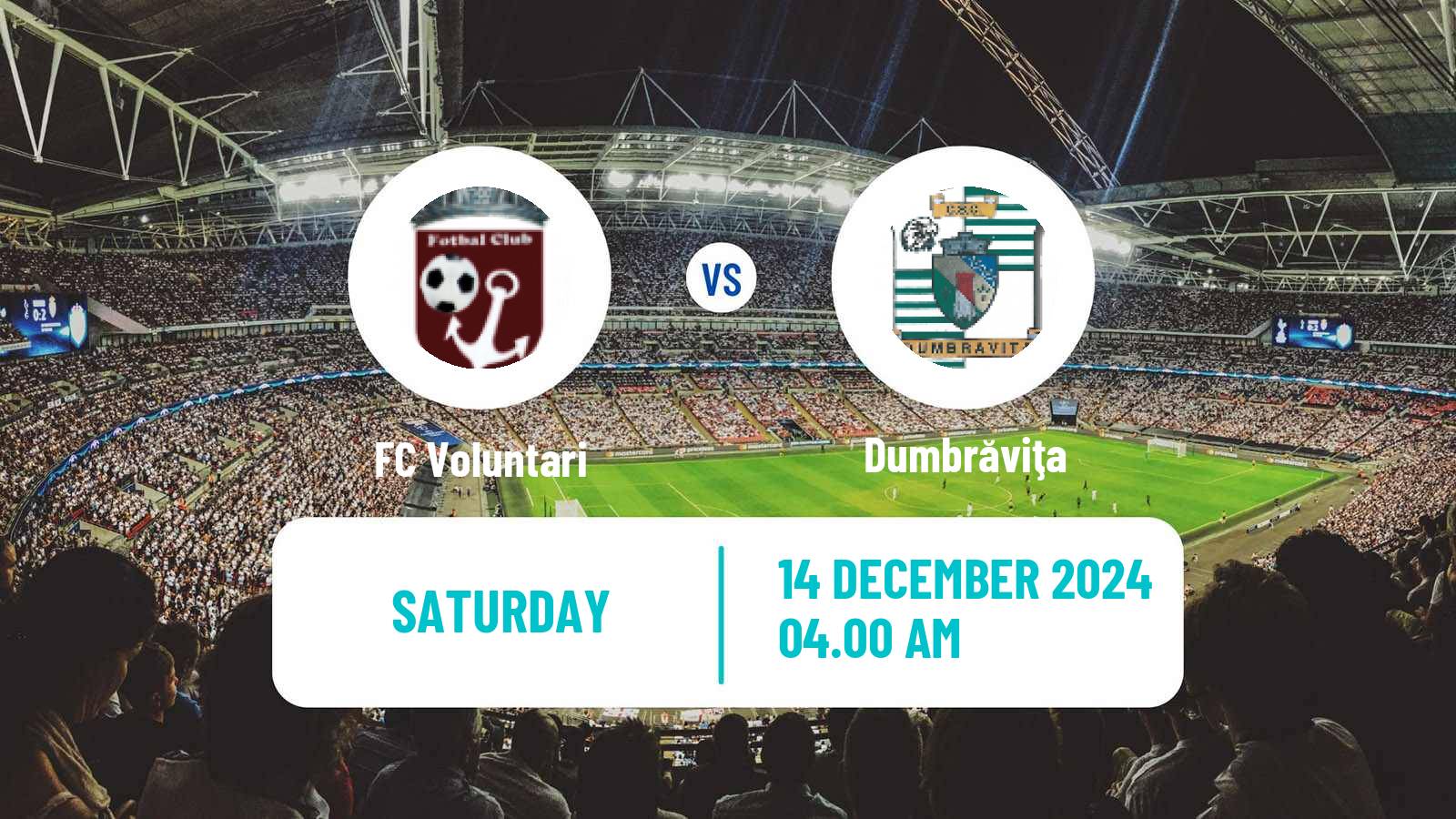 Soccer Romanian Division 2 Voluntari - Dumbrăviţa