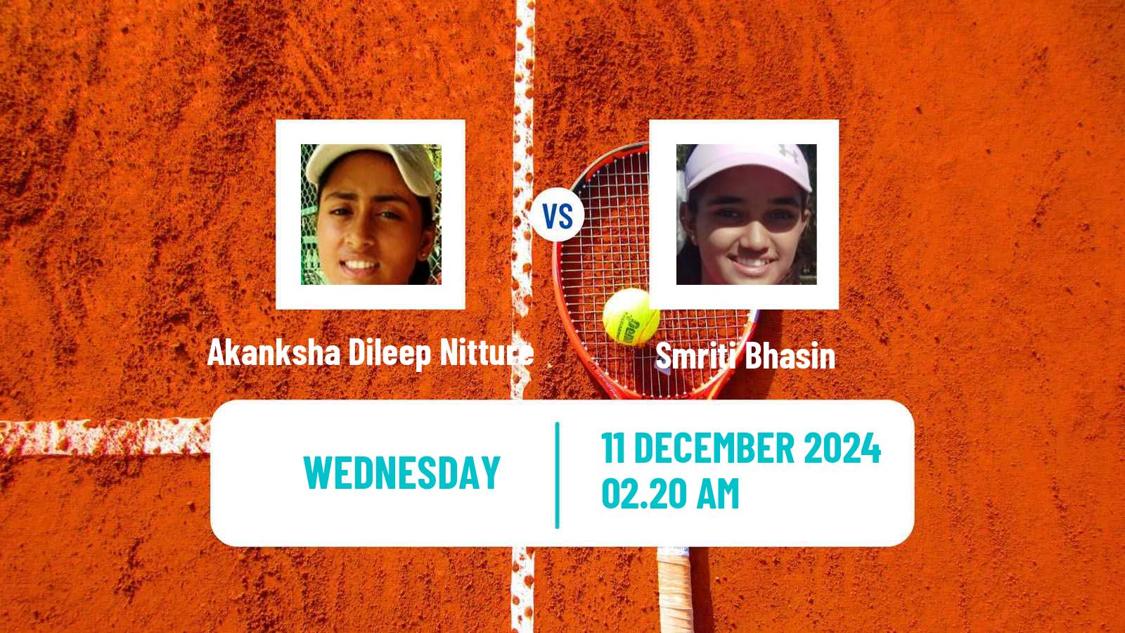 Tennis ITF W35 Solapur Women Akanksha Dileep Nitture - Smriti Bhasin
