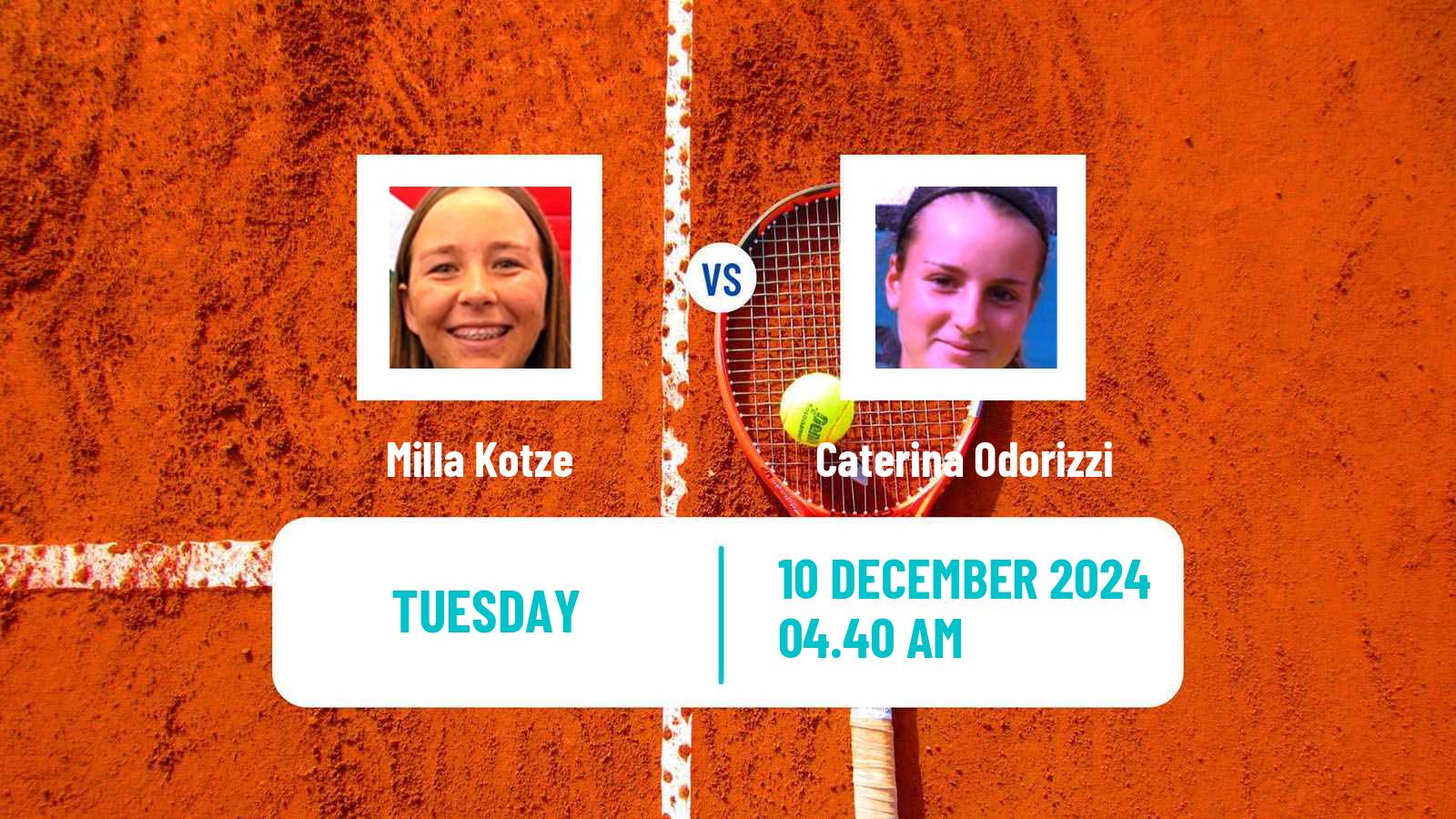 Tennis ITF W15 Stellenbosch 2 Women Milla Kotze - Caterina Odorizzi