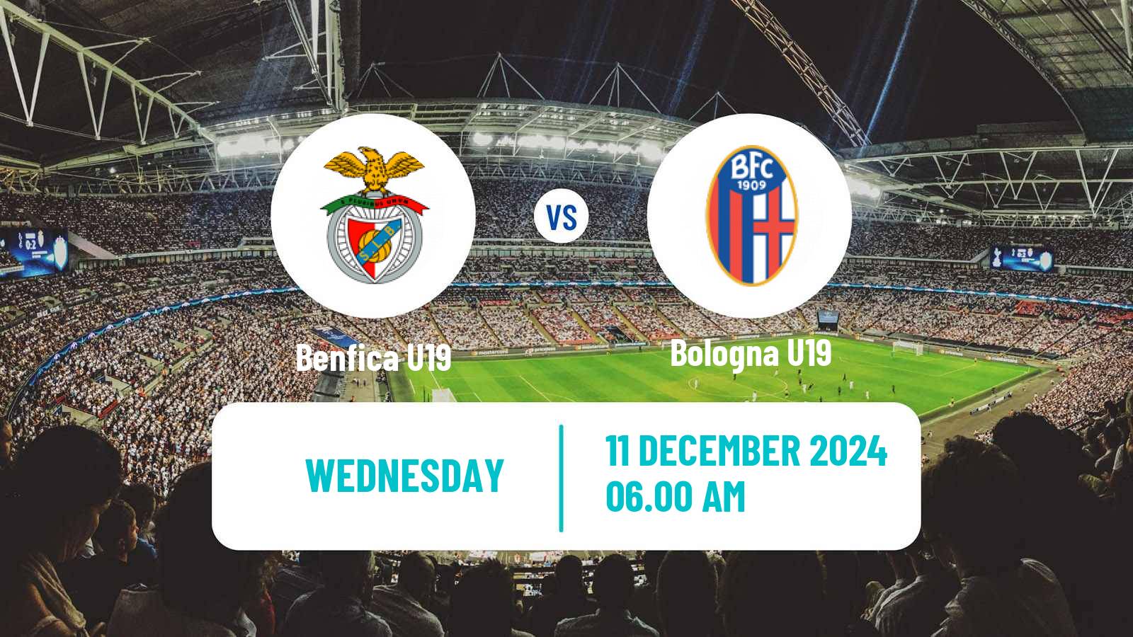 Soccer UEFA Youth League Benfica U19 - Bologna U19