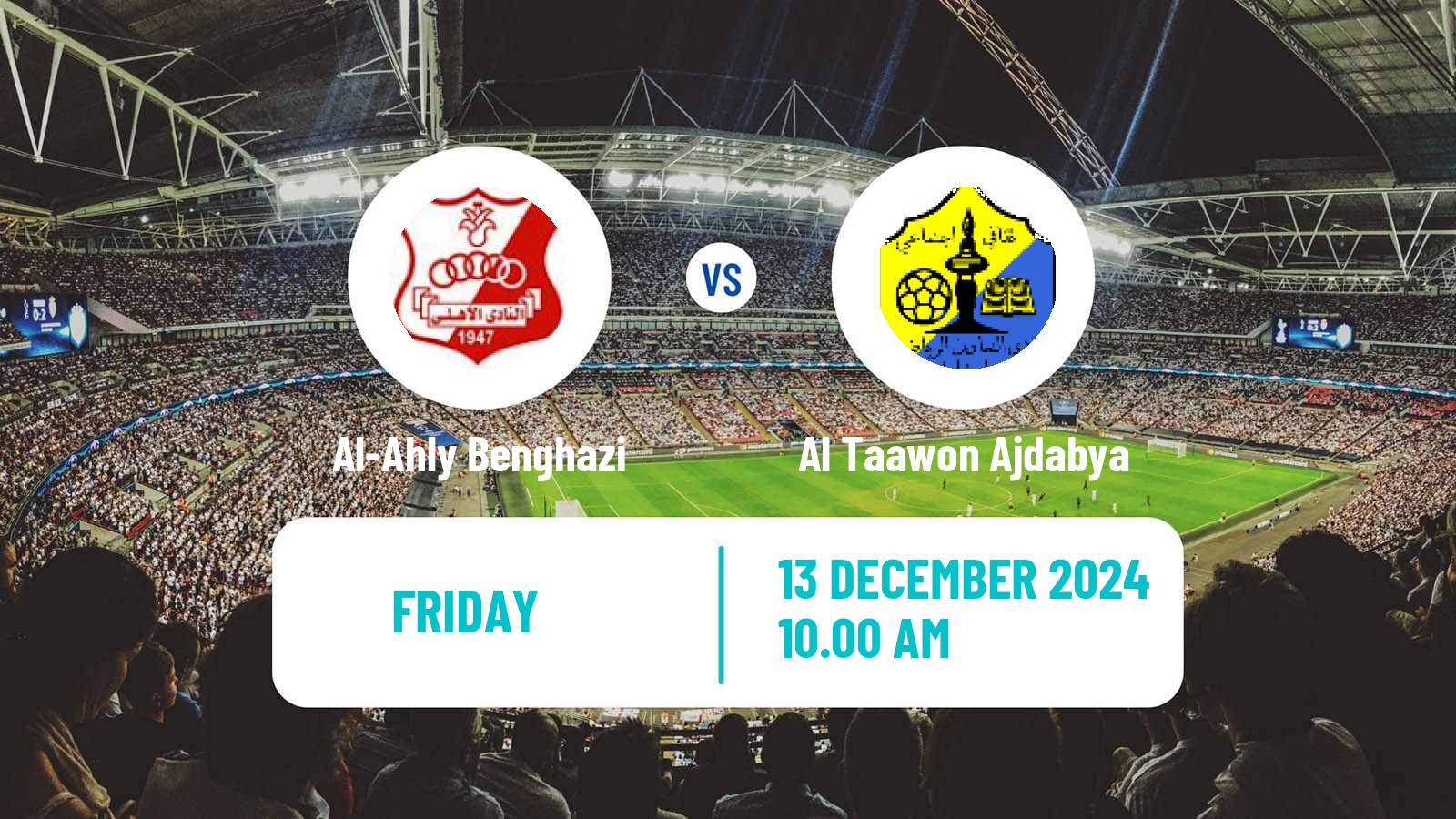 Football Libyan Premier League Al-Ahly Benghazi - Al Taawon Ajdabya