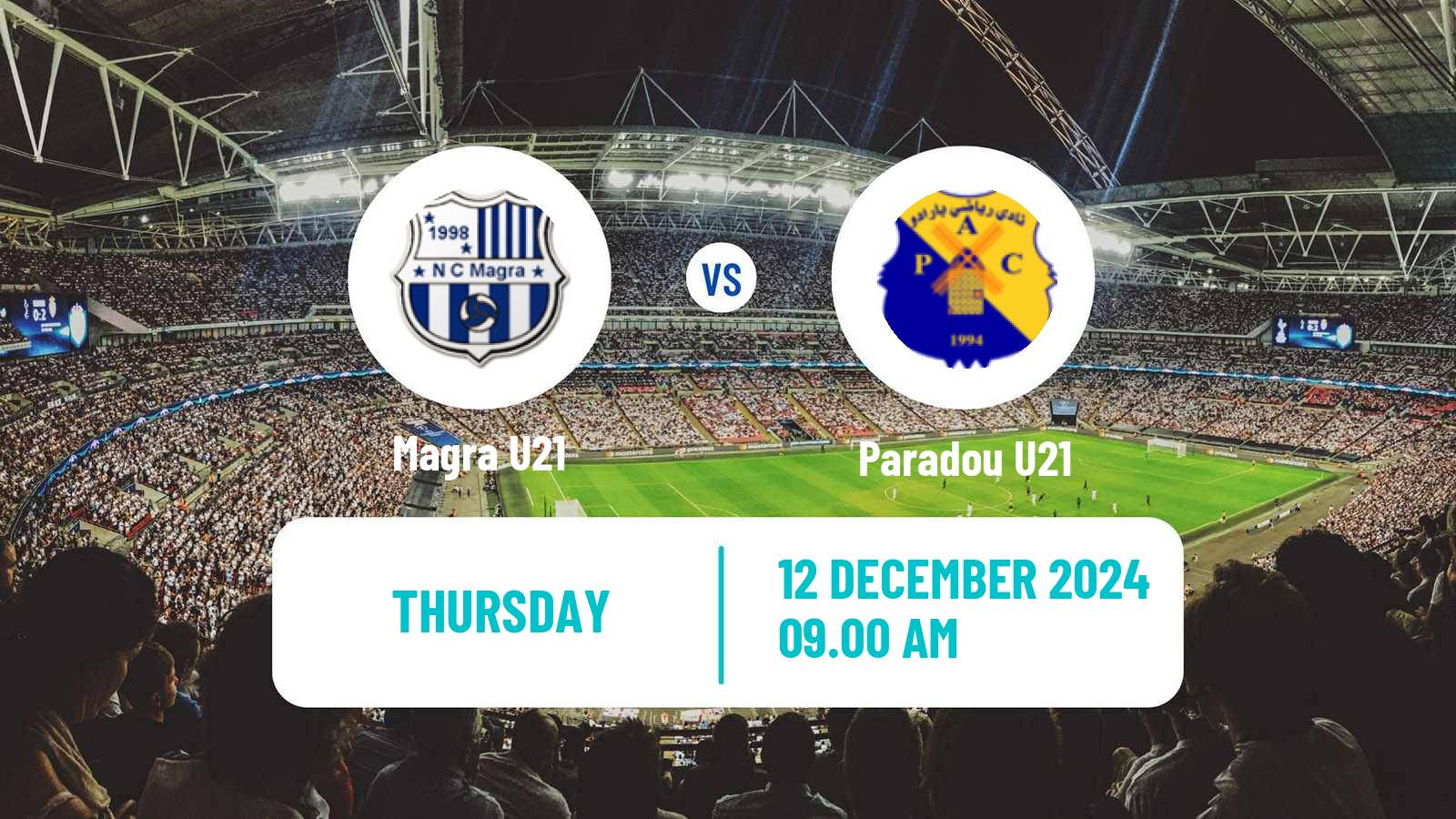 Football Algerian Ligue U21 Magra U21 - Paradou U21