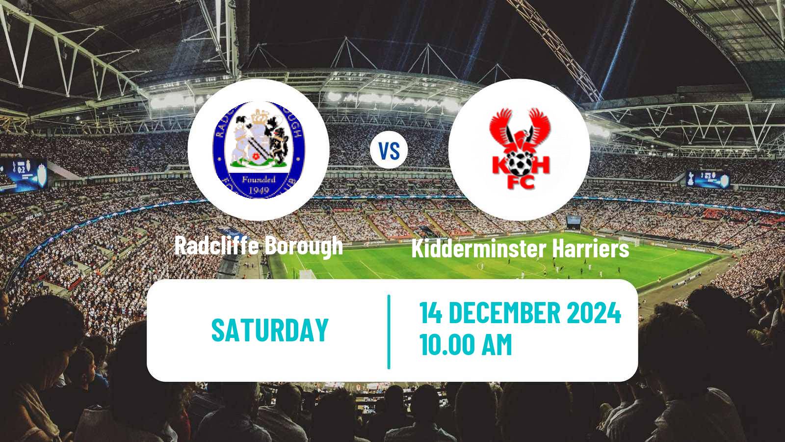 Soccer English National League North Radcliffe - Kidderminster Harriers