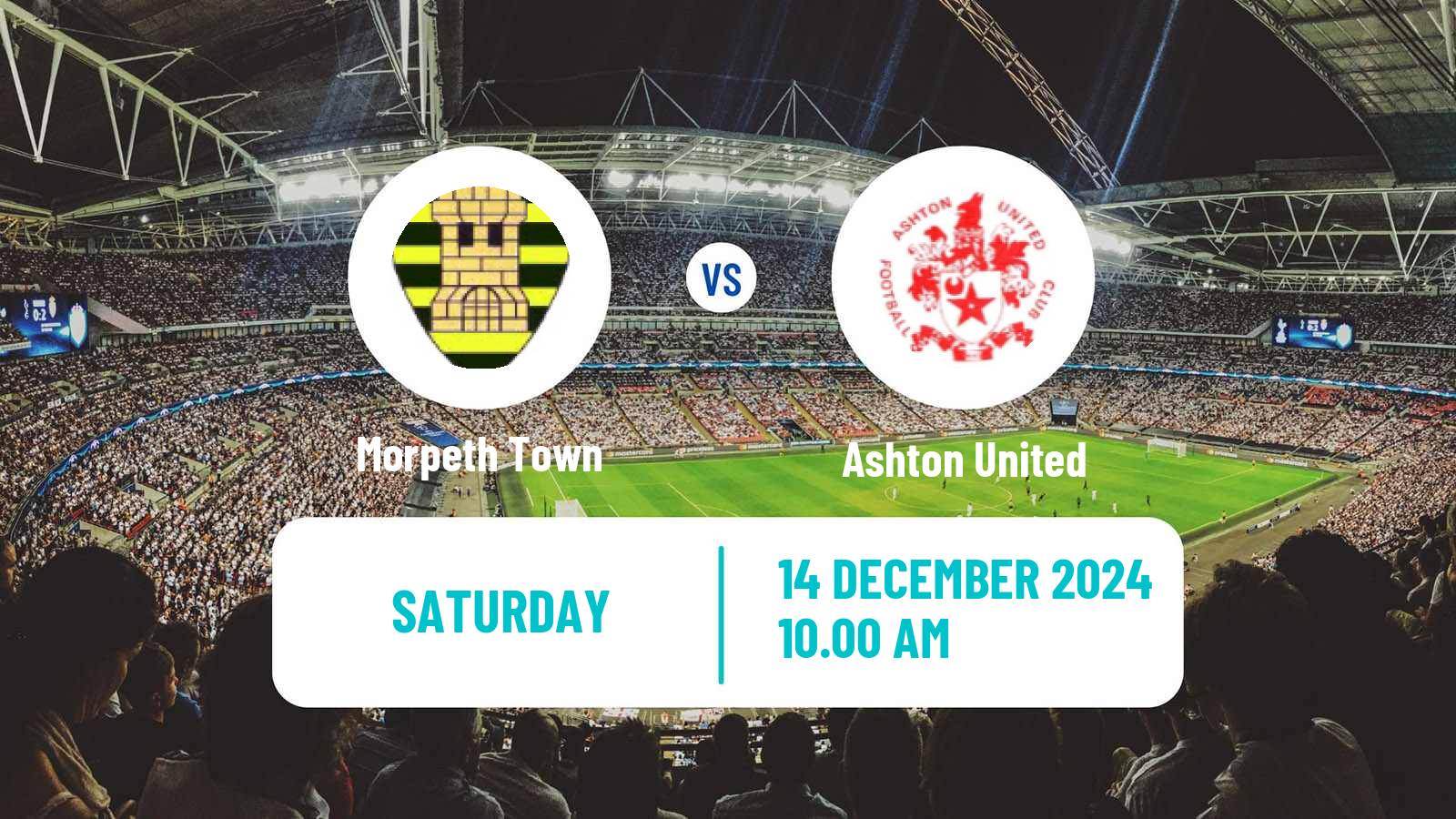 Soccer English NPL Premier Division Morpeth Town - Ashton United
