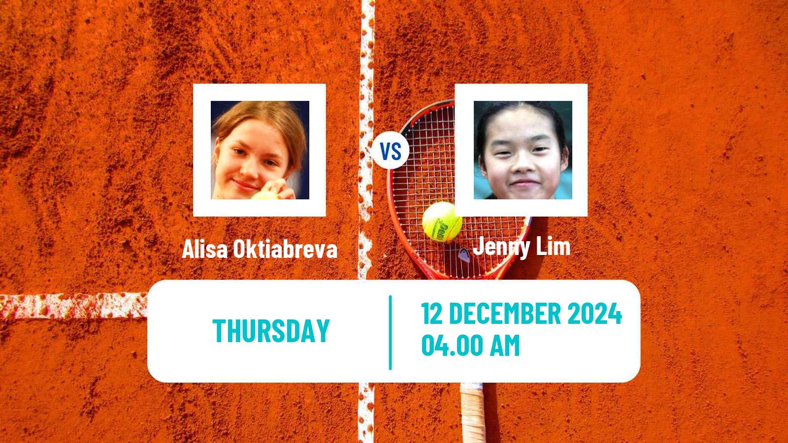 Tennis ITF W15 Antalya 20 Women Alisa Oktiabreva - Jenny Lim