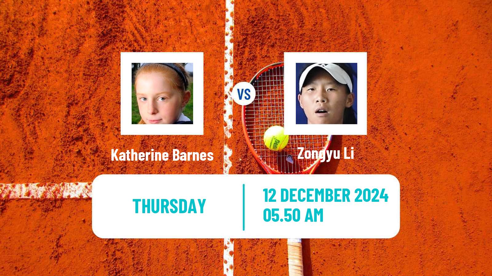 Tennis ITF W35 Sharm Elsheikh 4 Women Katherine Barnes - Zongyu Li
