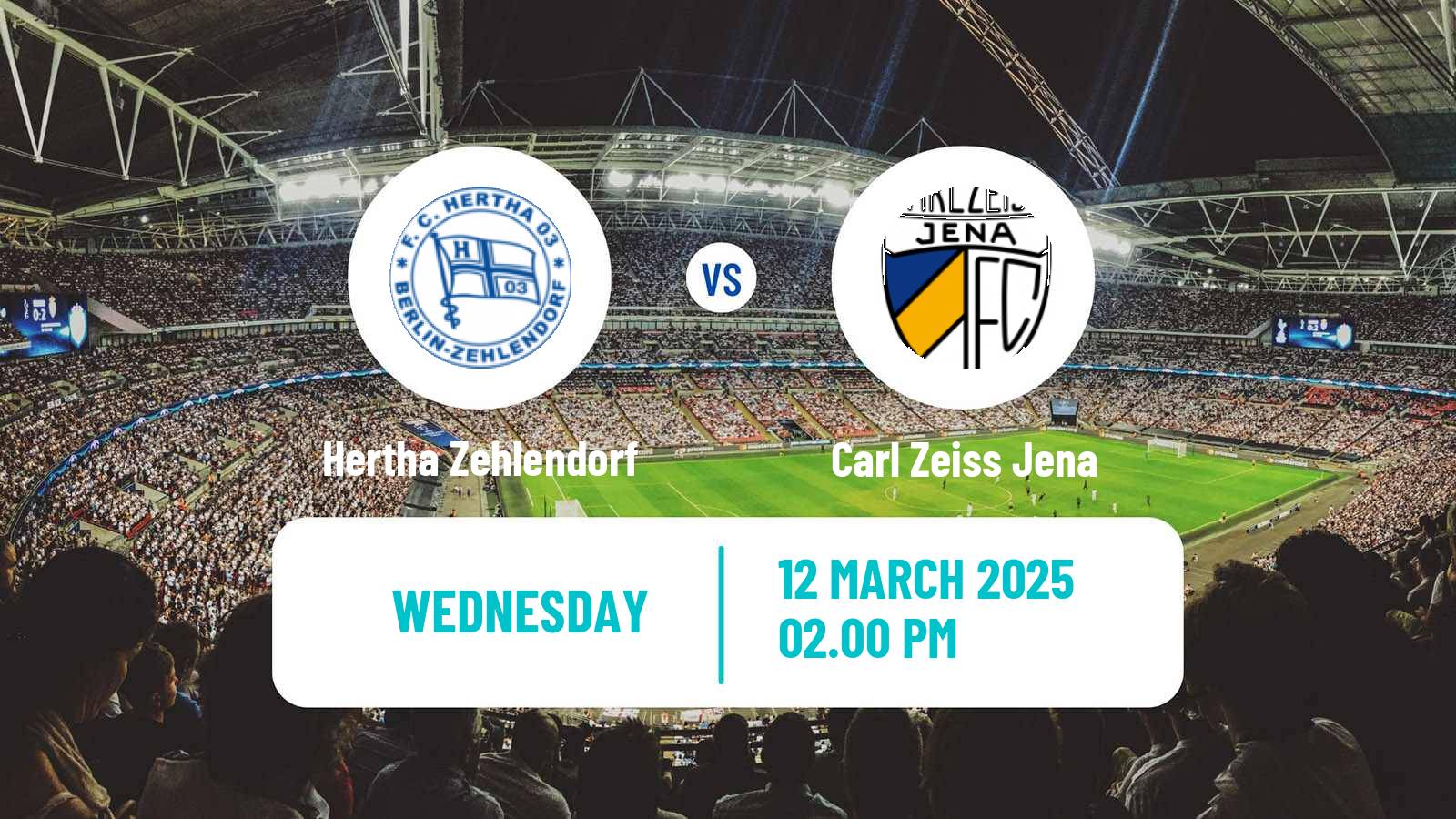 Soccer German Regionalliga Nordost Hertha Zehlendorf - Carl Zeiss Jena