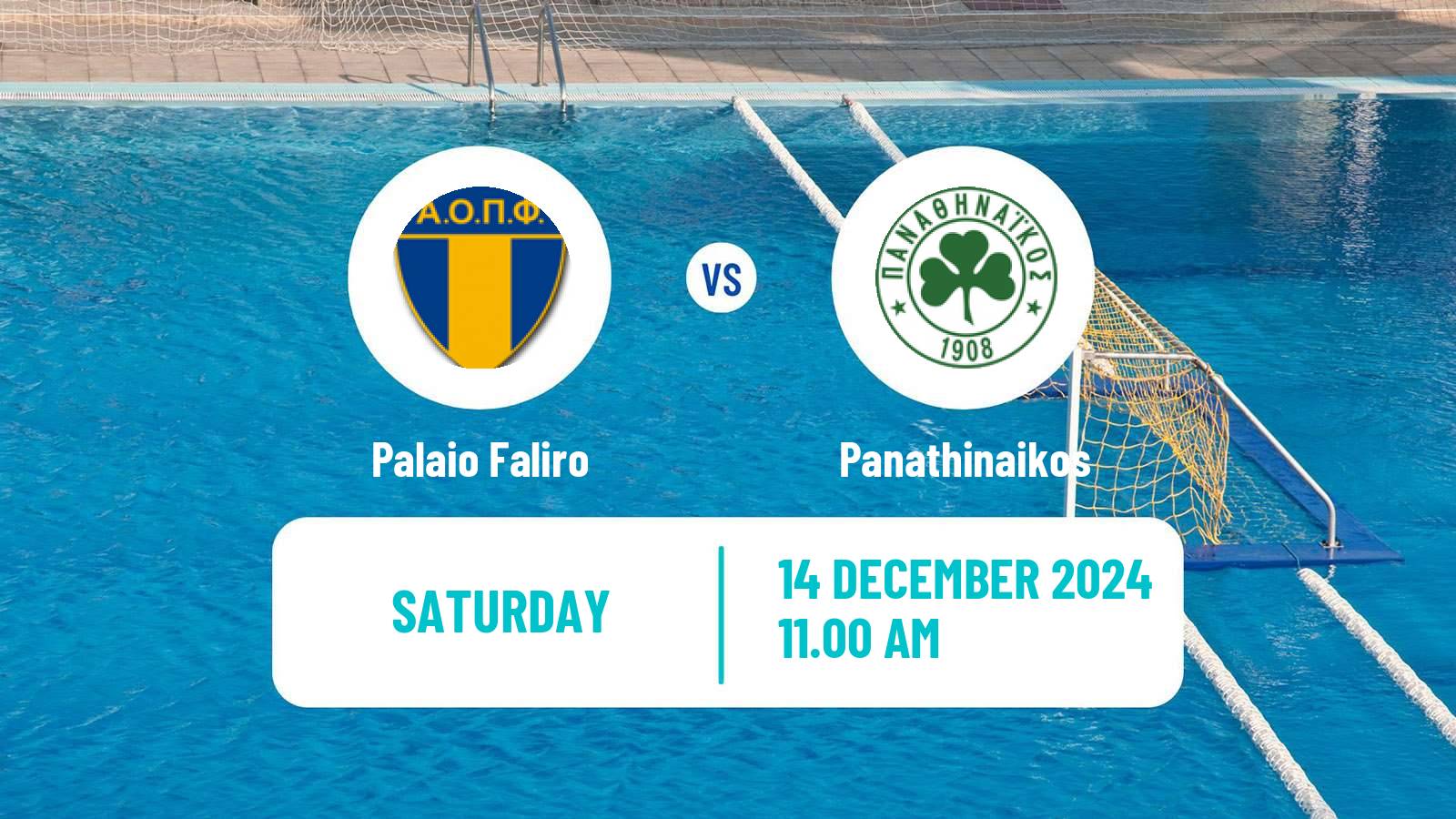 Water polo Greek A1 Water Polo Palaio Faliro - Panathinaikos