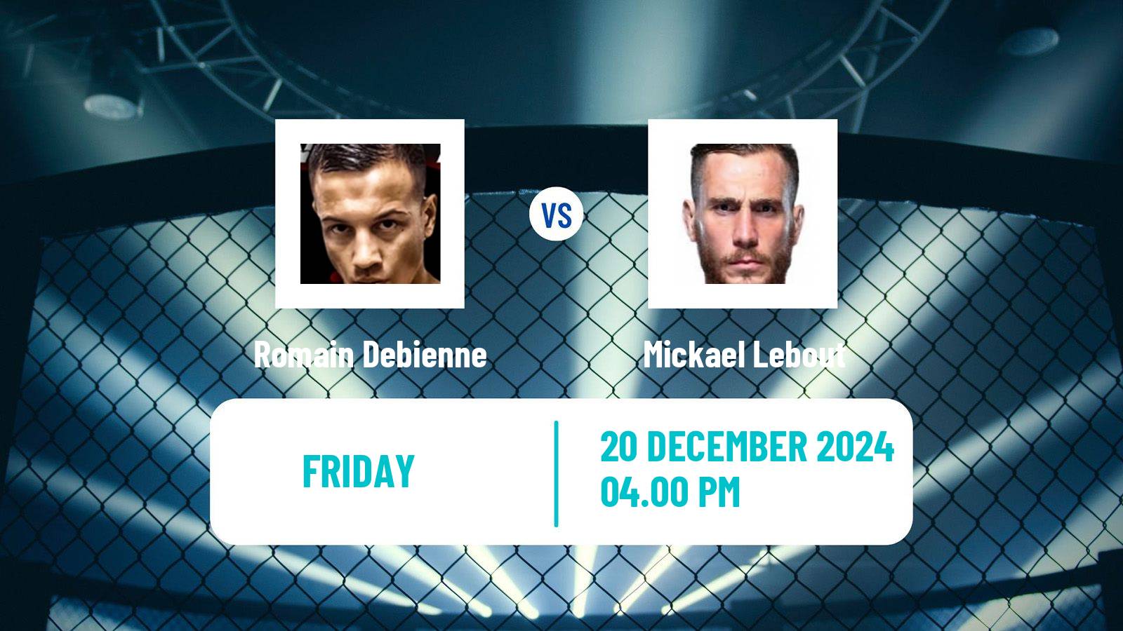 MMA Welterweight Ksw Men Romain Debienne - Mickael Lebout