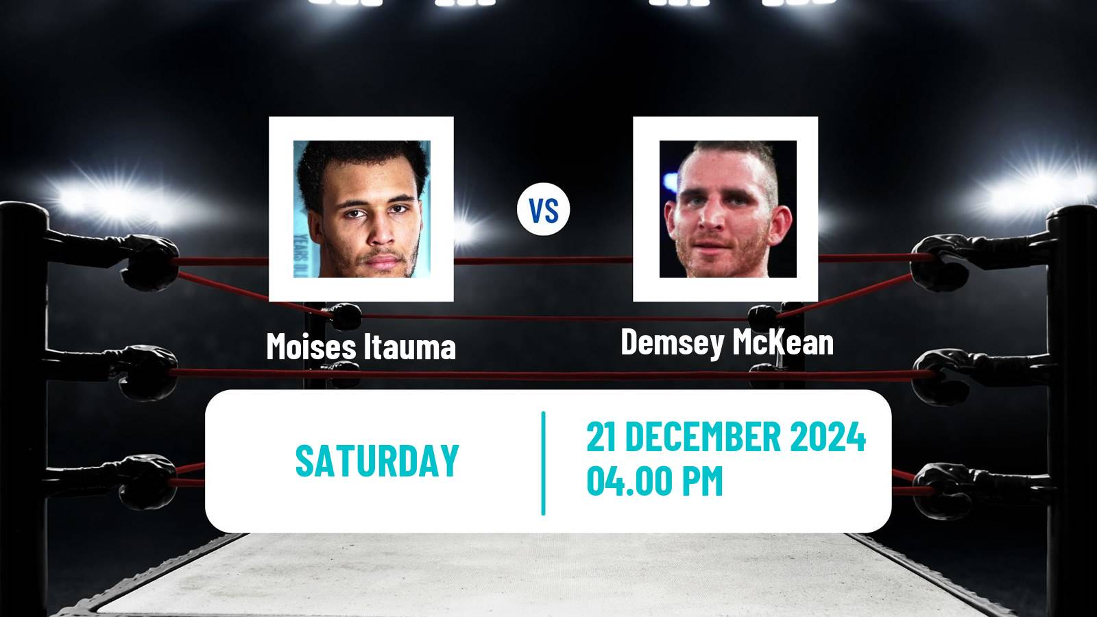 Boxing Heavyweight Others Matches Men Moises Itauma - Demsey McKean