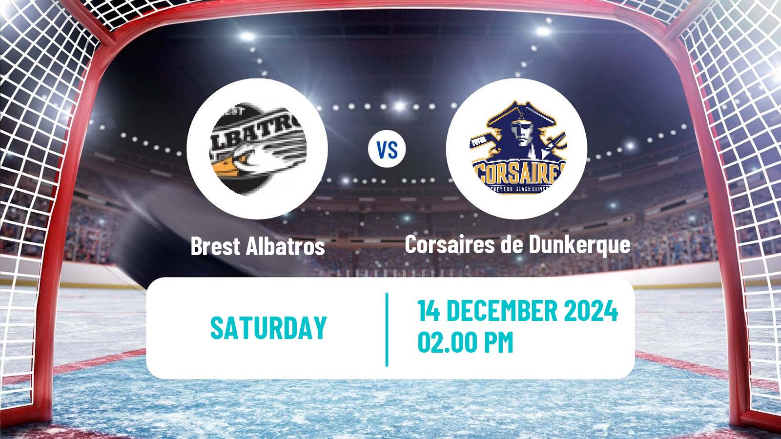 Hockey French D1 Ice Hockey Brest Albatros - Corsaires de Dunkerque