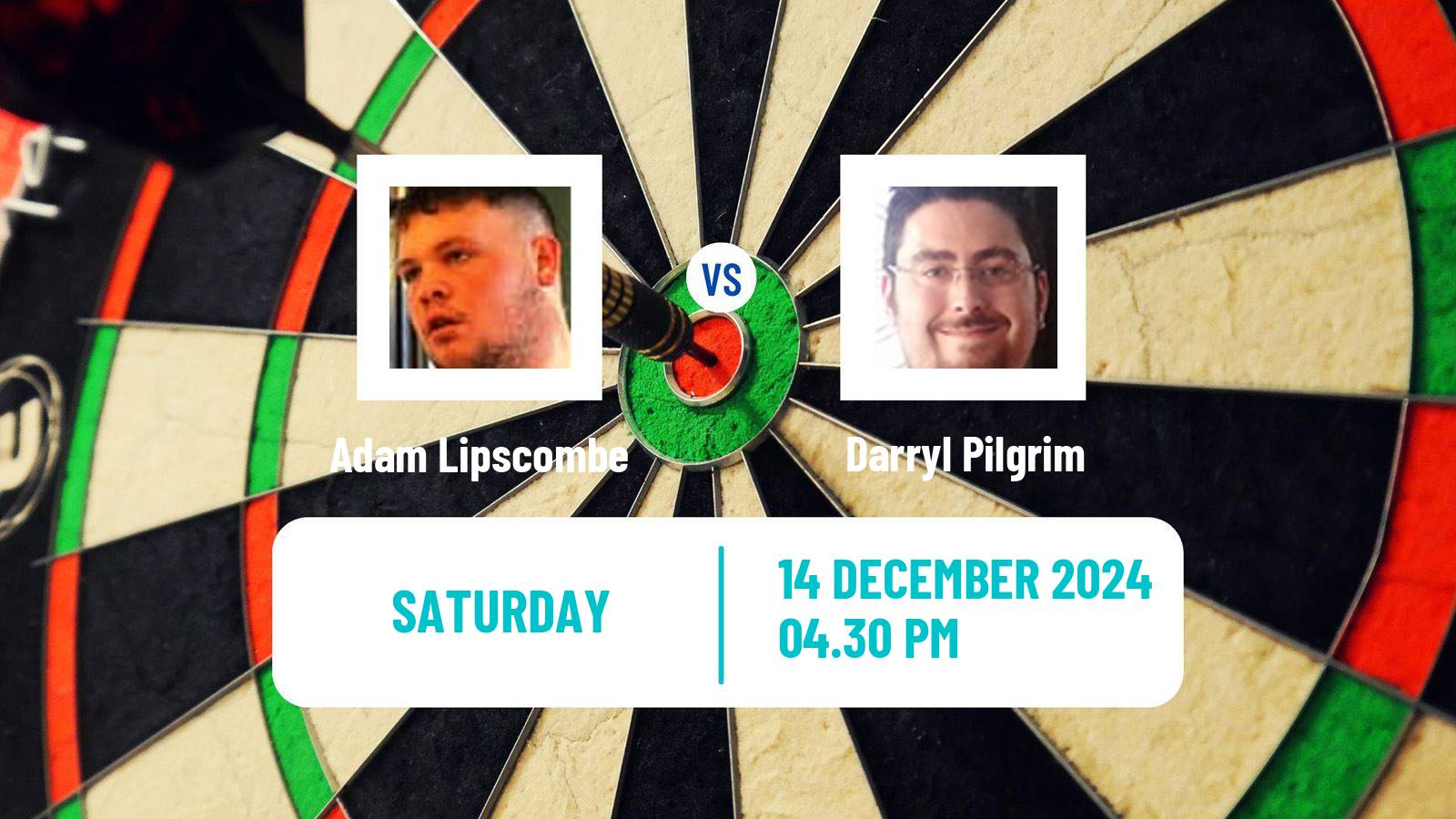 Darts Adc Global Championship Adam Lipscombe - Darryl Pilgrim