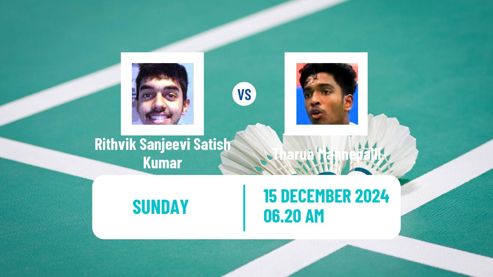 Badminton BWF World Tour Odisha Masters Men Rithvik Sanjeevi Satish Kumar - Tharun Mannepalli