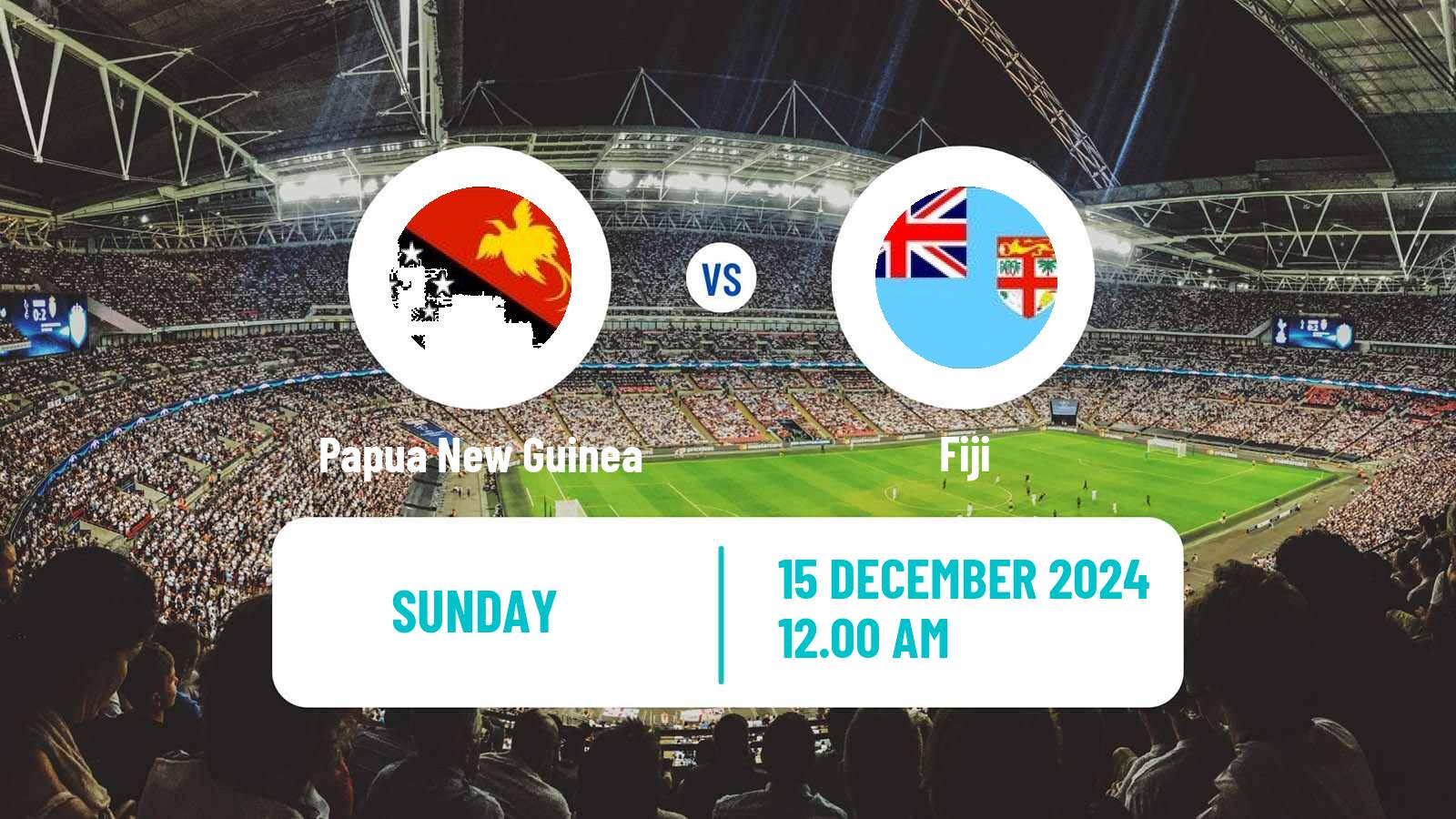 Football Friendly Papua New Guinea - Fiji