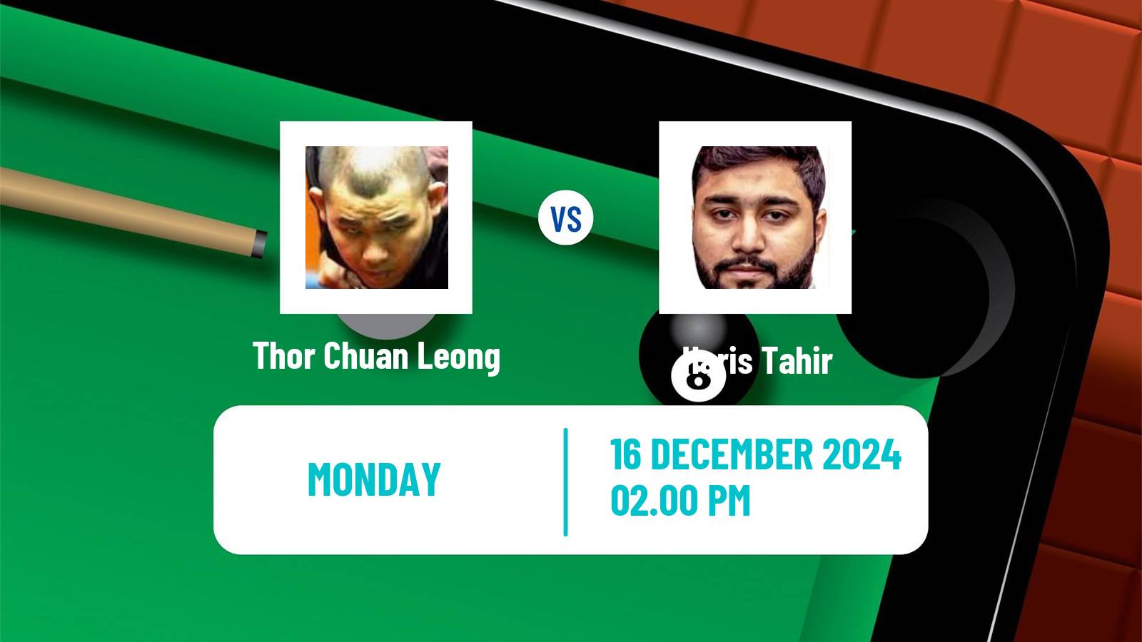 Snooker German Masters Thor Chuan Leong - Haris Tahir