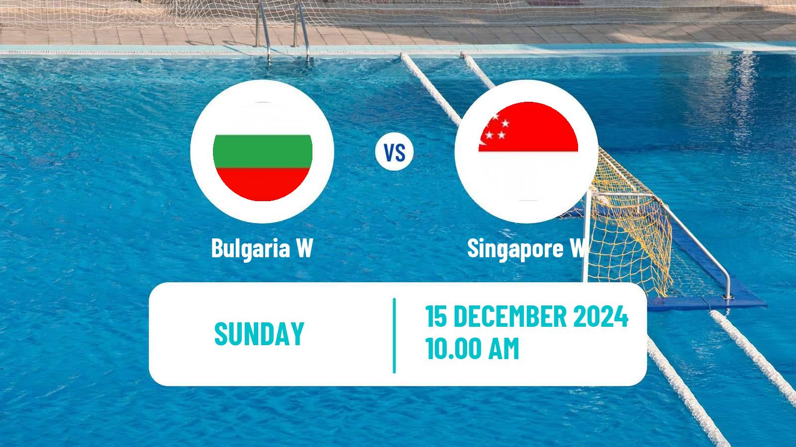 Water polo World Cup Water Polo Women Bulgaria W - Singapore W
