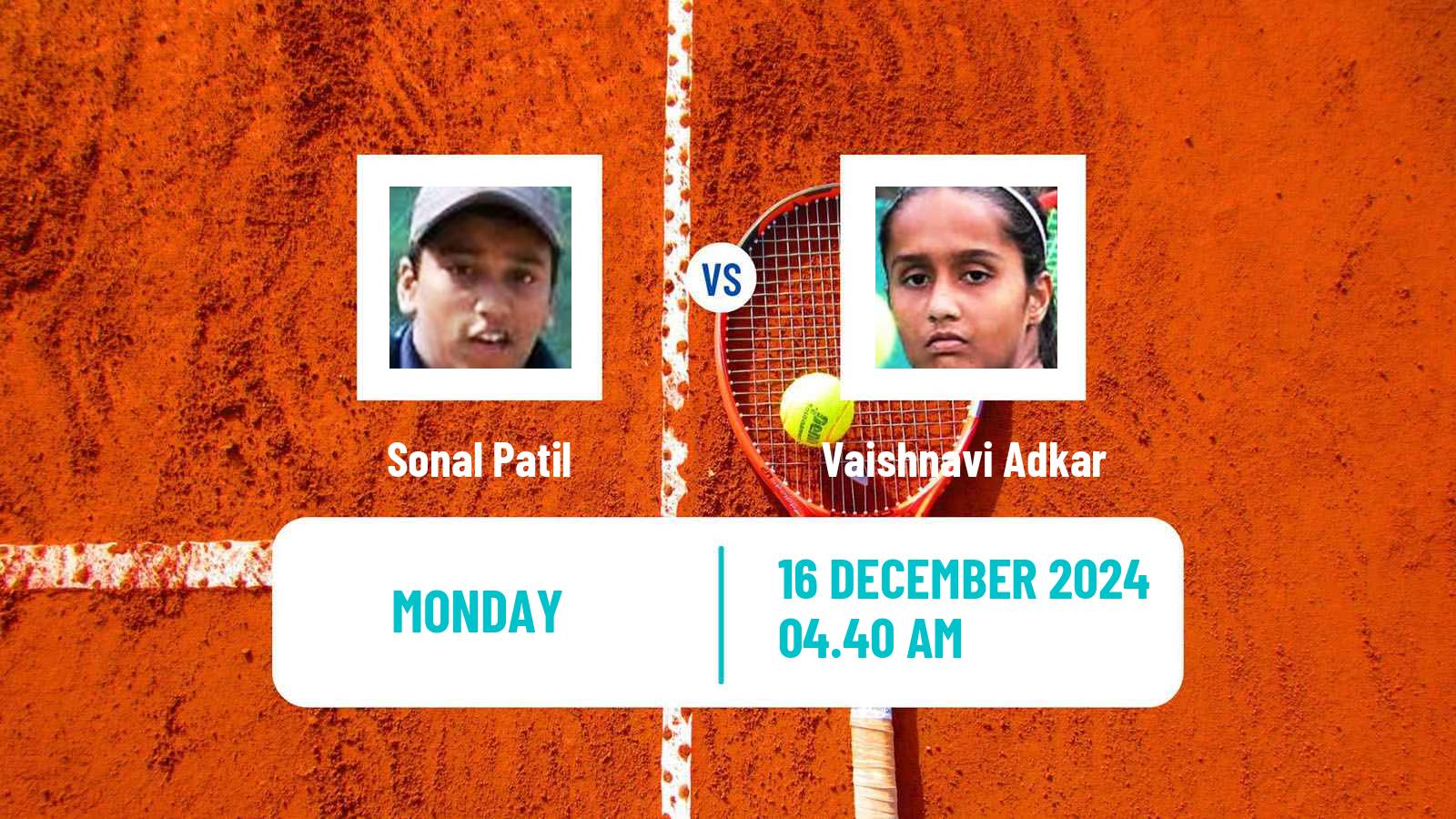 Tennis ITF W50 Navi Mumbai Women 2024 Sonal Patil - Vaishnavi Adkar