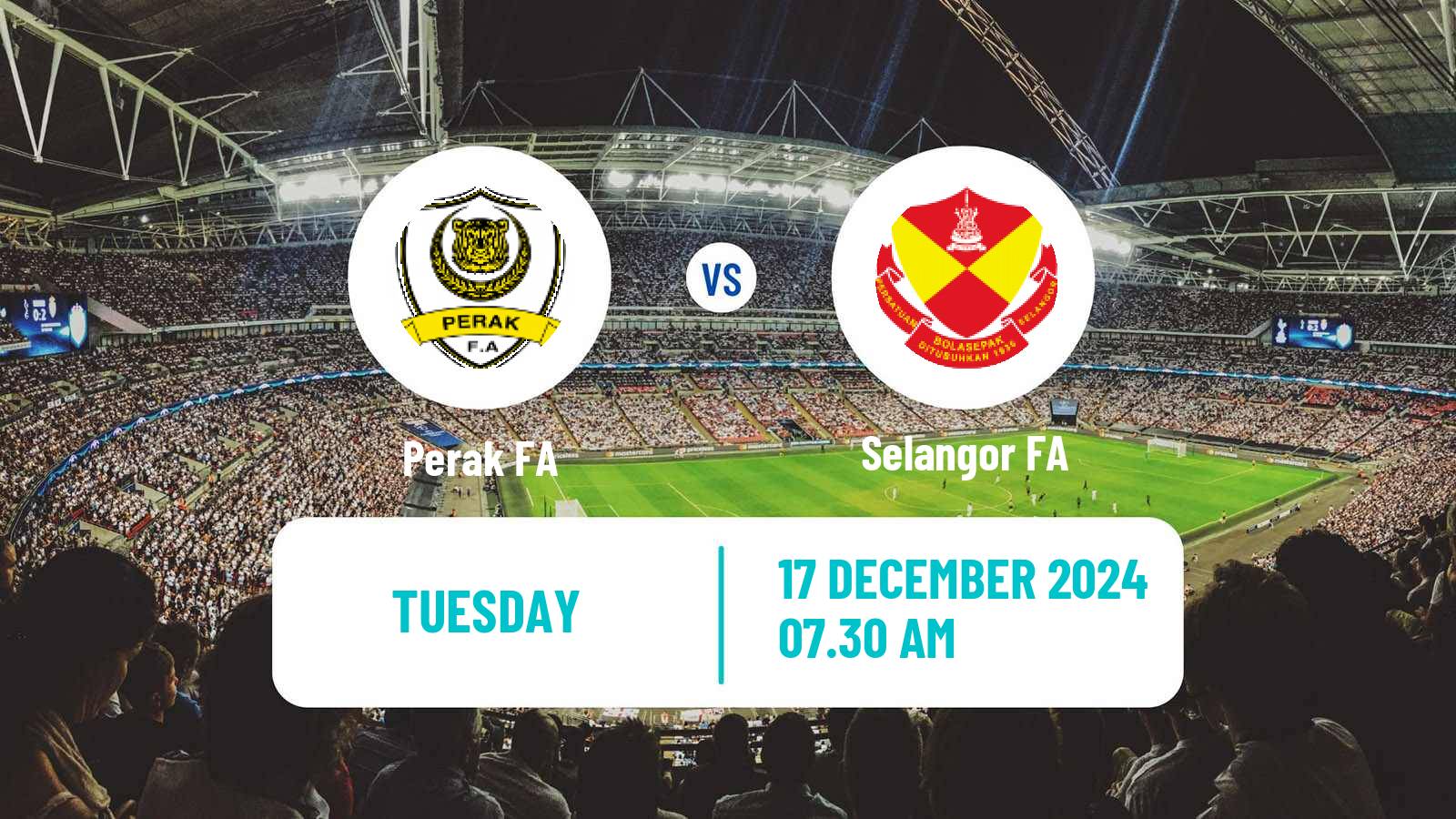 Soccer Malaysian Super League Perak FA - Selangor FA