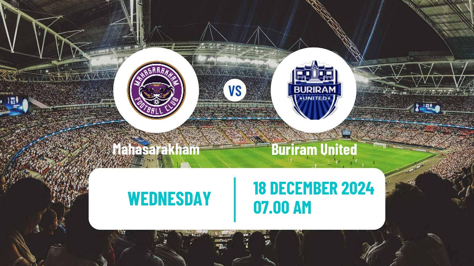 Soccer Thai FA Cup Mahasarakham - Buriram United
