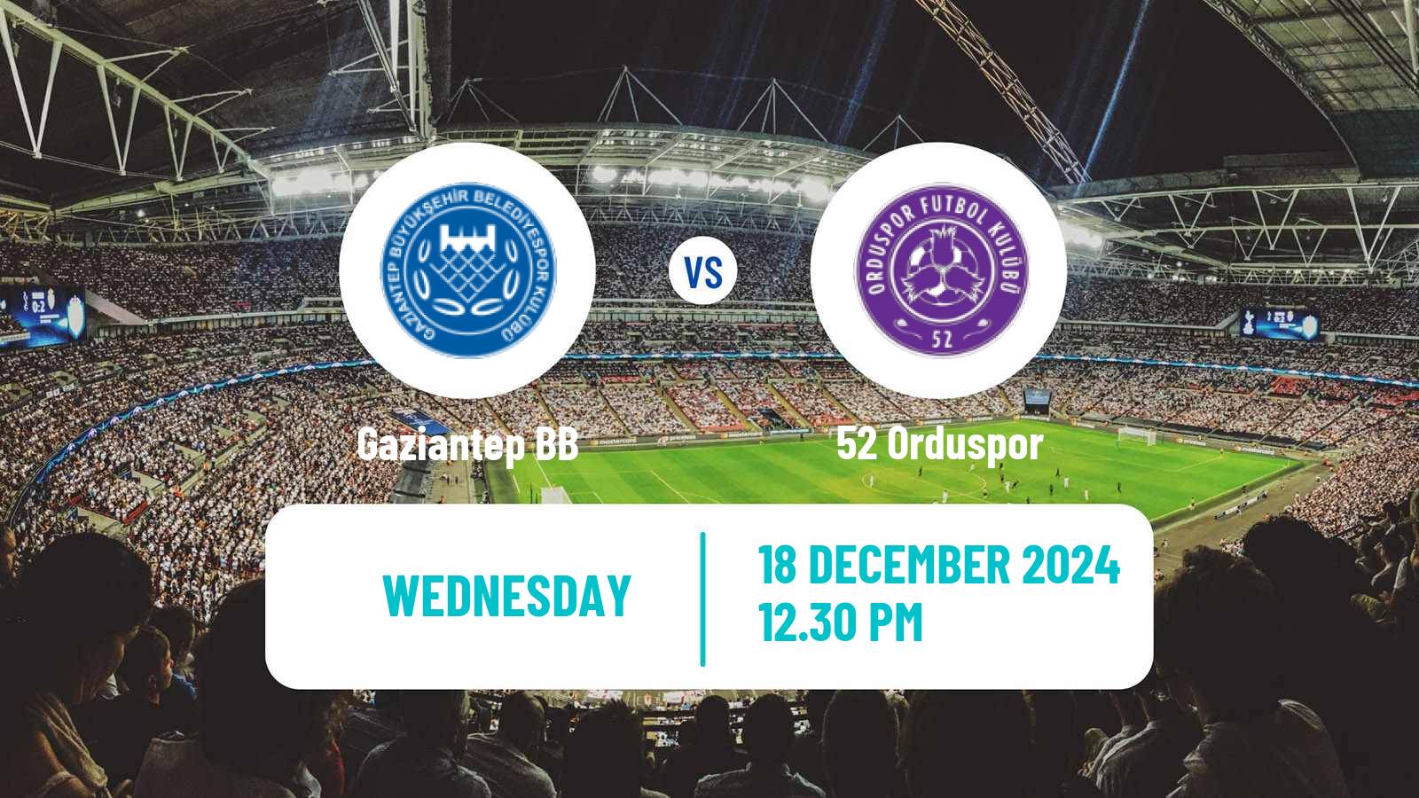 Soccer Turkish Cup Gaziantep - 52 Orduspor