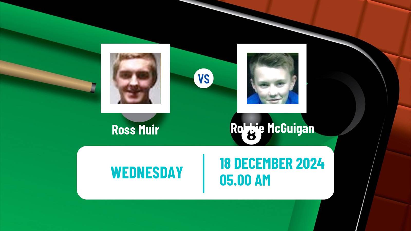 Snooker German Masters Ross Muir - Robbie McGuigan