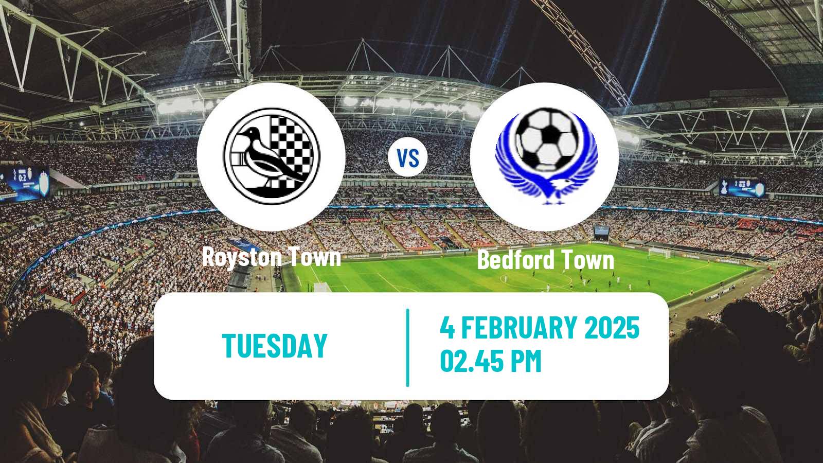 Soccer English Southern League Central Division Royston Town - Bedford Town