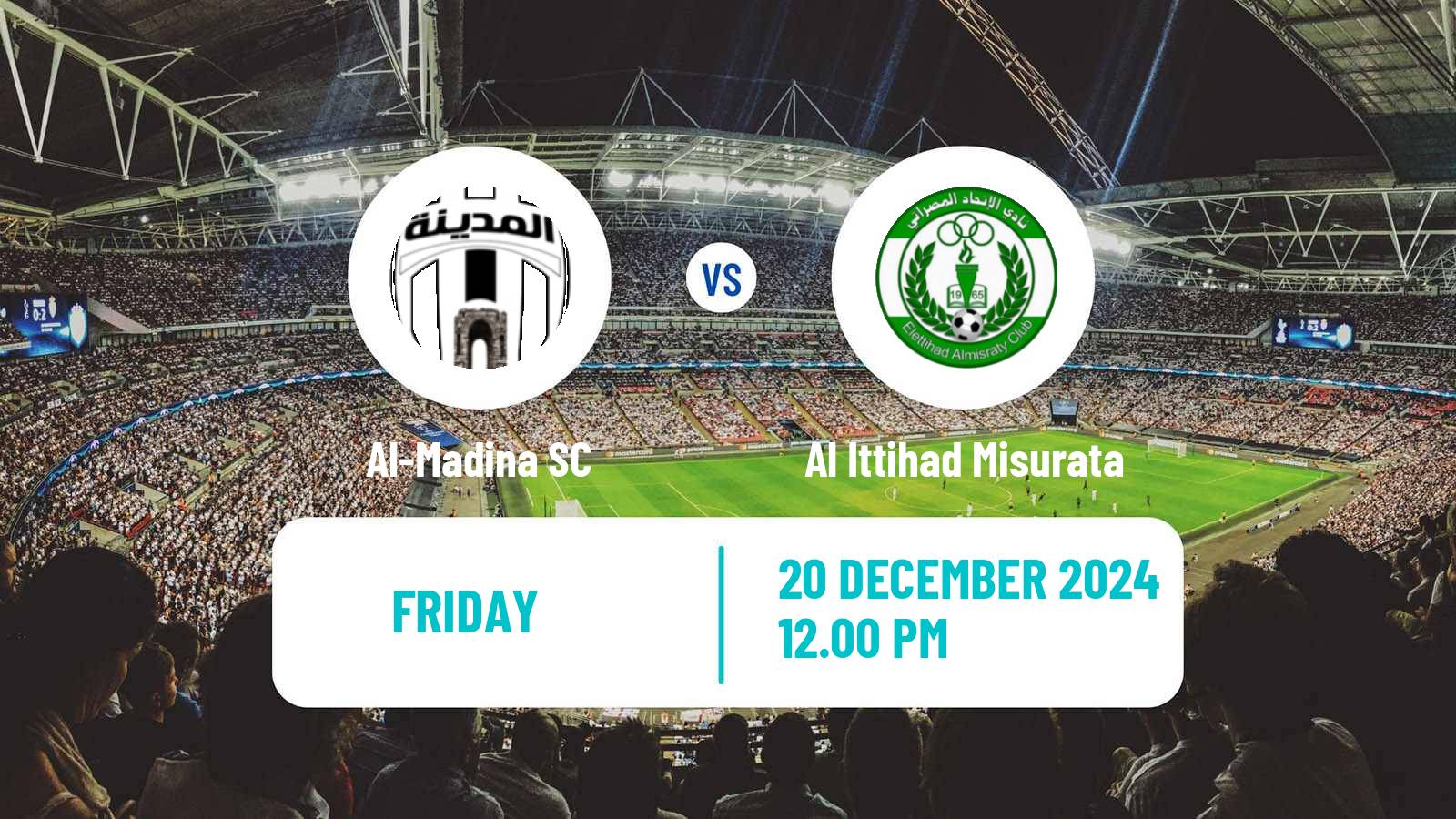 Football Libyan Premier League Al-Madina - Al Ittihad Misurata