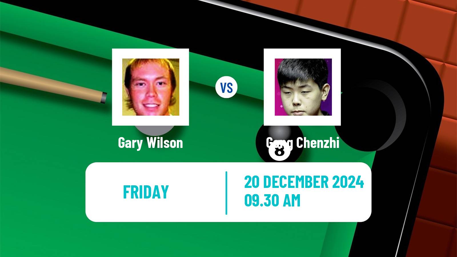 Snooker World Open Gary Wilson - Gong Chenzhi