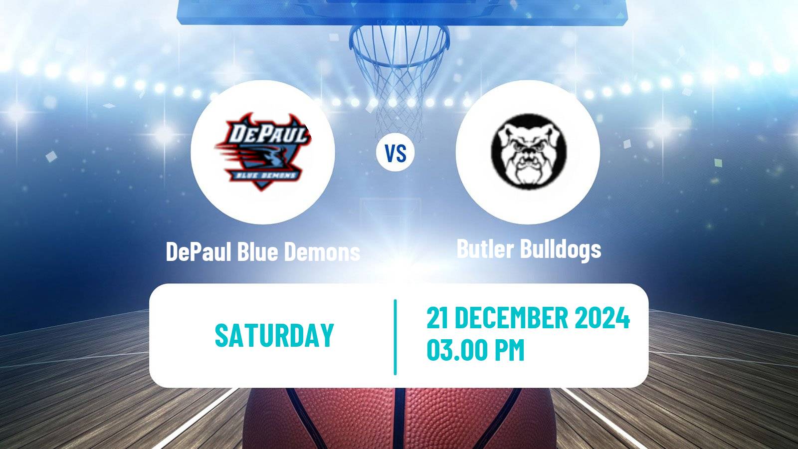 Basketball NCAA College Basketball Women DePaul Blue Demons - Butler Bulldogs
