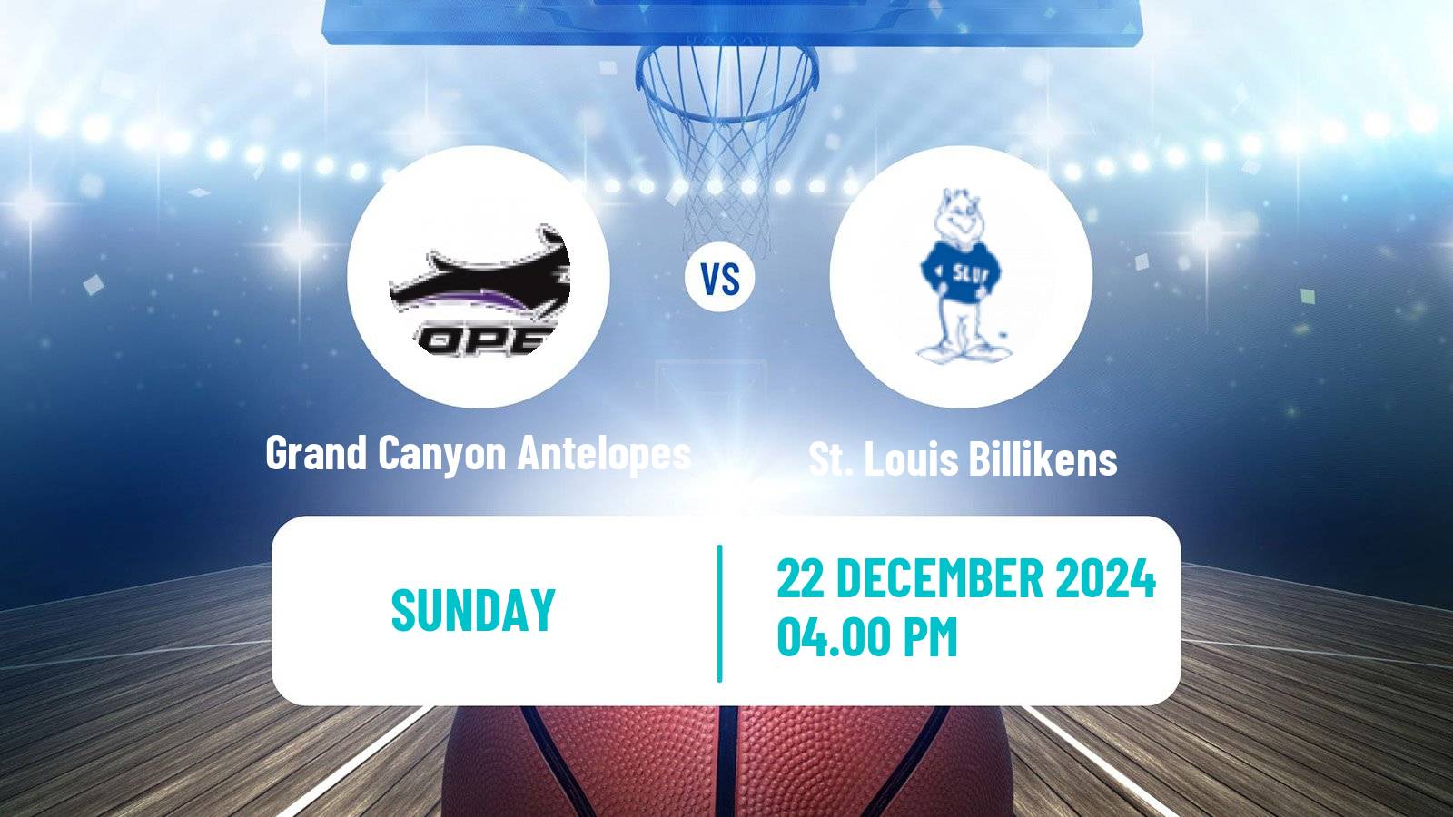 Basketball NCAA College Basketball Grand Canyon Antelopes - St. Louis Billikens