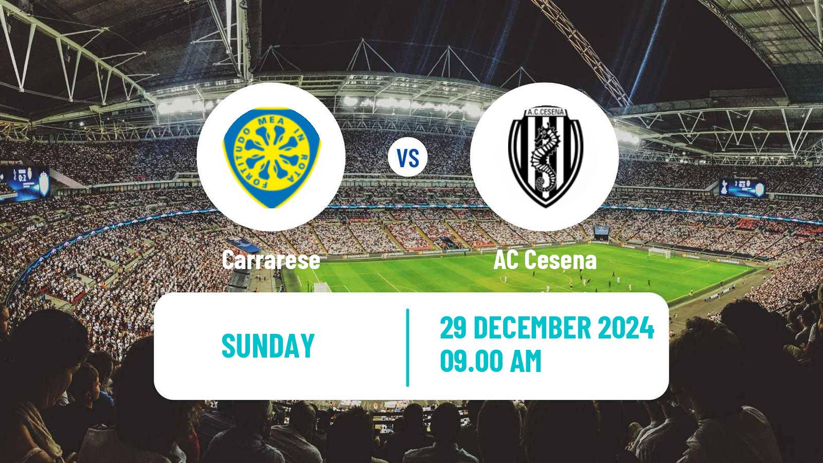 Soccer Italian Serie B Carrarese - Cesena