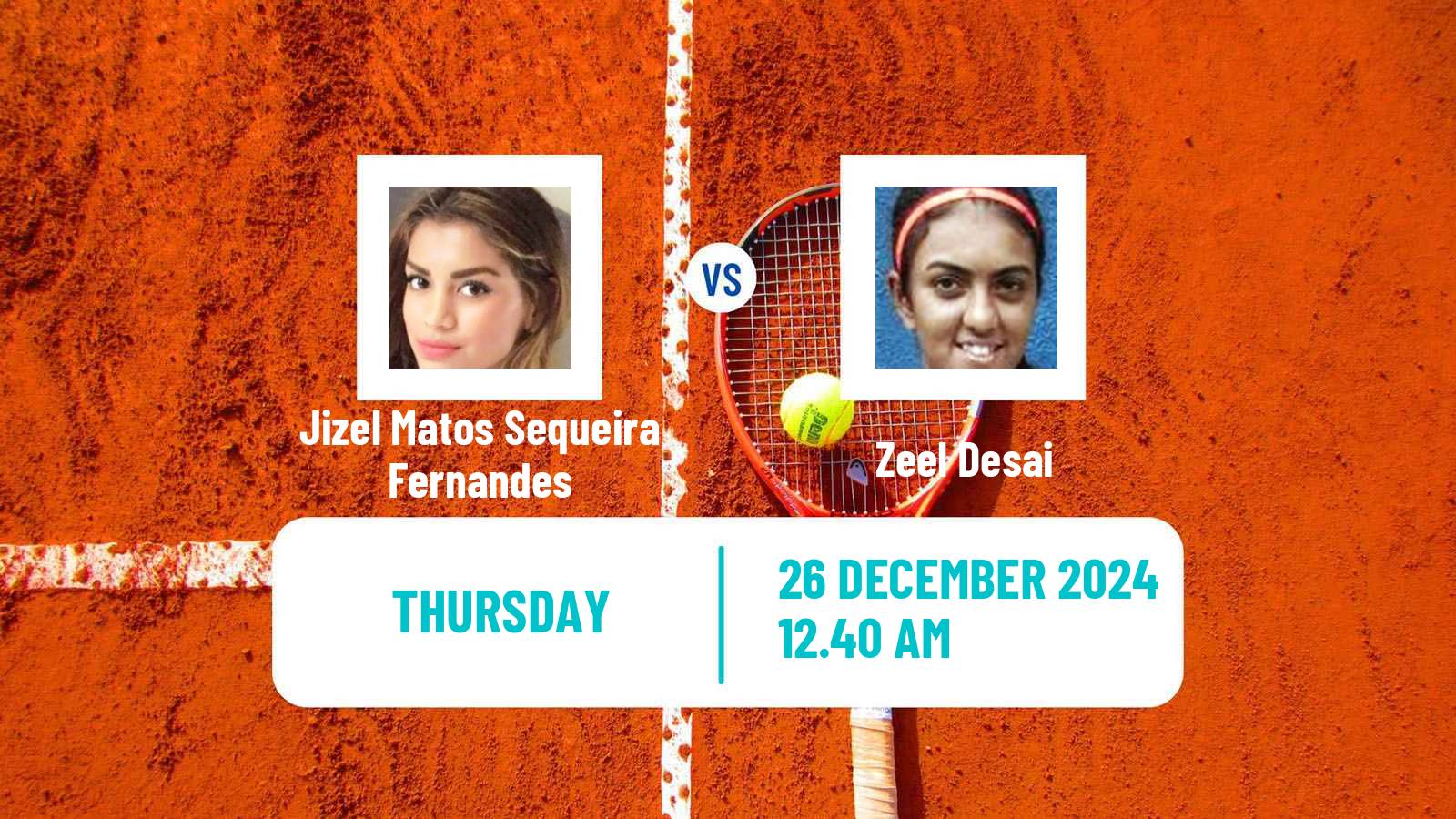 Tennis ITF W15 Ahmedabad Women Jizel Matos Sequeira Fernandes - Zeel Desai