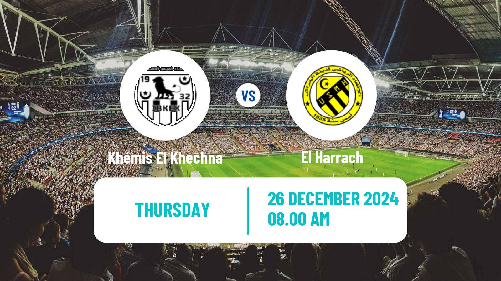 Football Algerian Ligue 2 Khémis El Khechna - El Harrach
