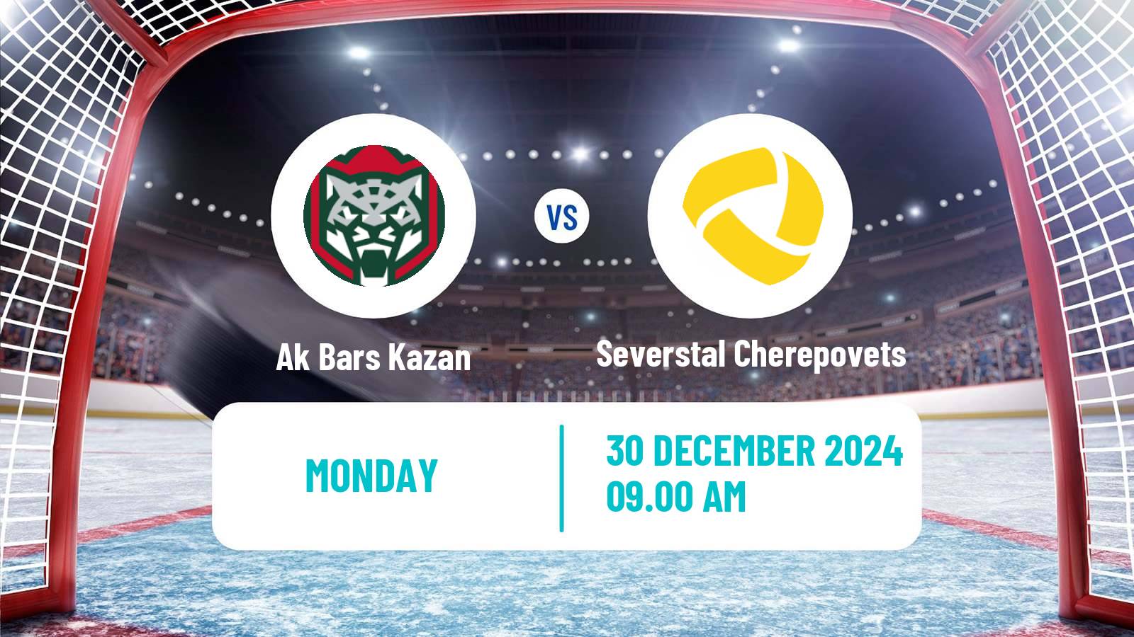 Hockey KHL Ak Bars Kazan - Severstal Cherepovets