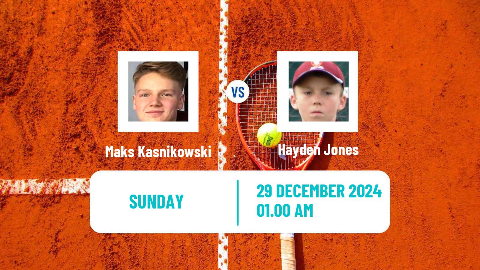 Tennis Canberra Challenger Men Maks Kasnikowski - Hayden Jones