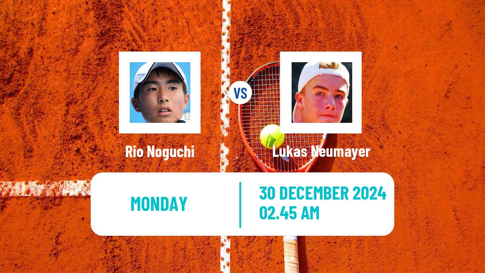 Tennis Nonthaburi Challenger Men Rio Noguchi - Lukas Neumayer