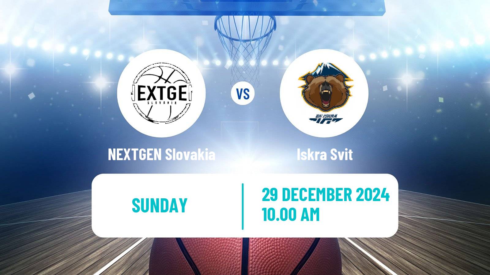 Basketball Slovak Extraliga Basketball NEXTGEN Slovakia - Iskra Svit