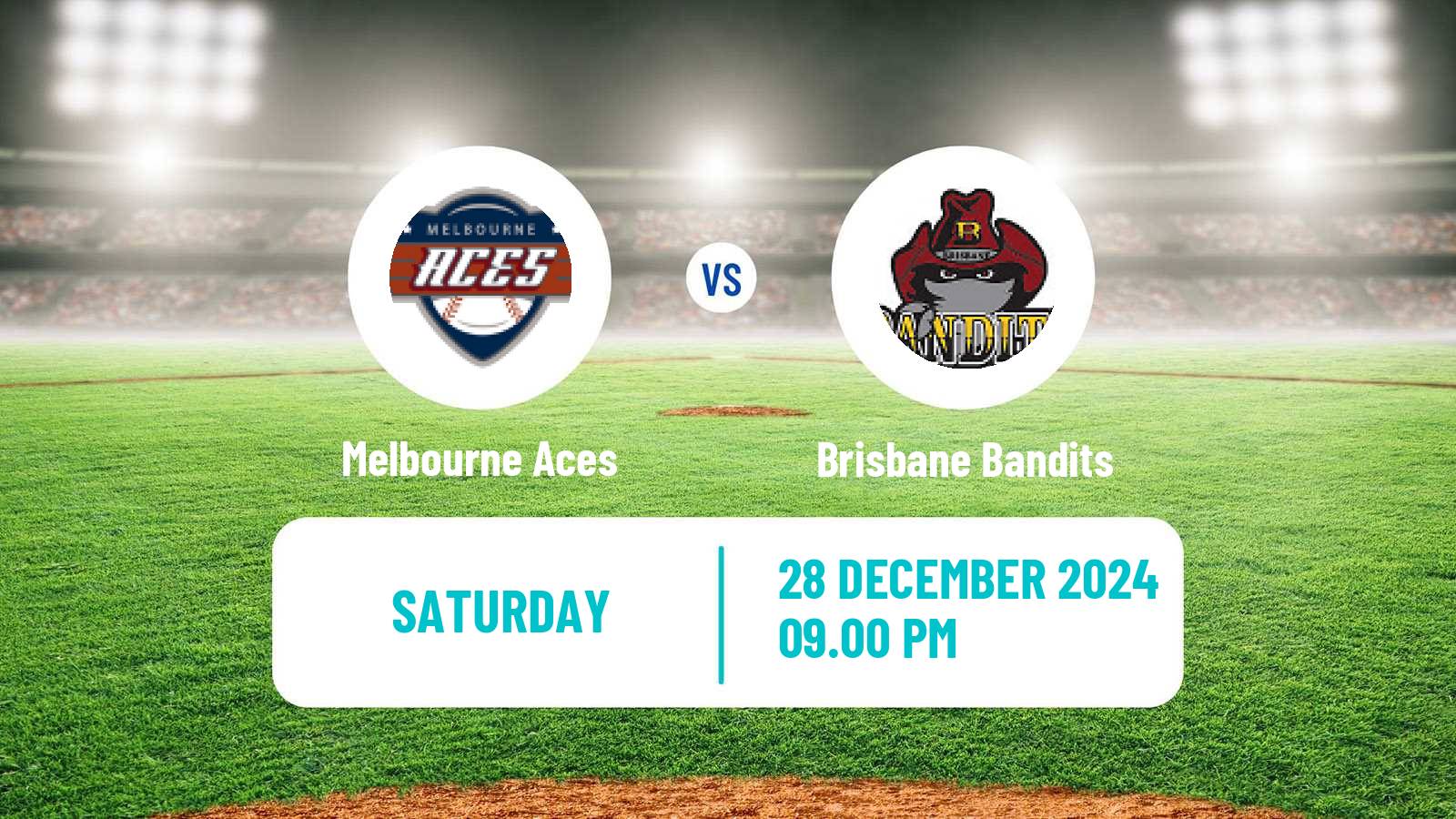 Baseball Australian ABL Melbourne Aces - Brisbane Bandits