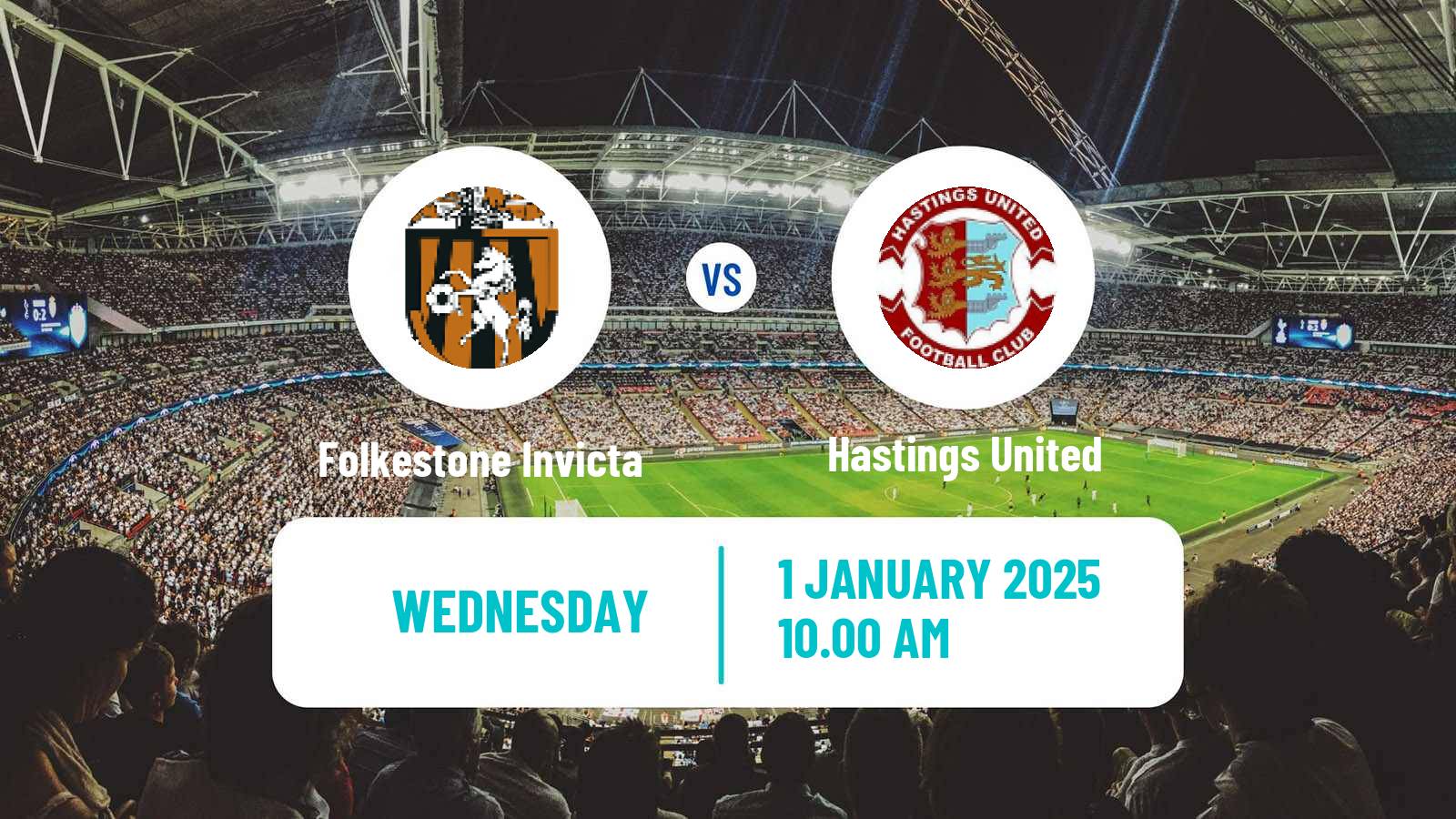 Soccer English Isthmian League Premier Division Folkestone Invicta - Hastings United