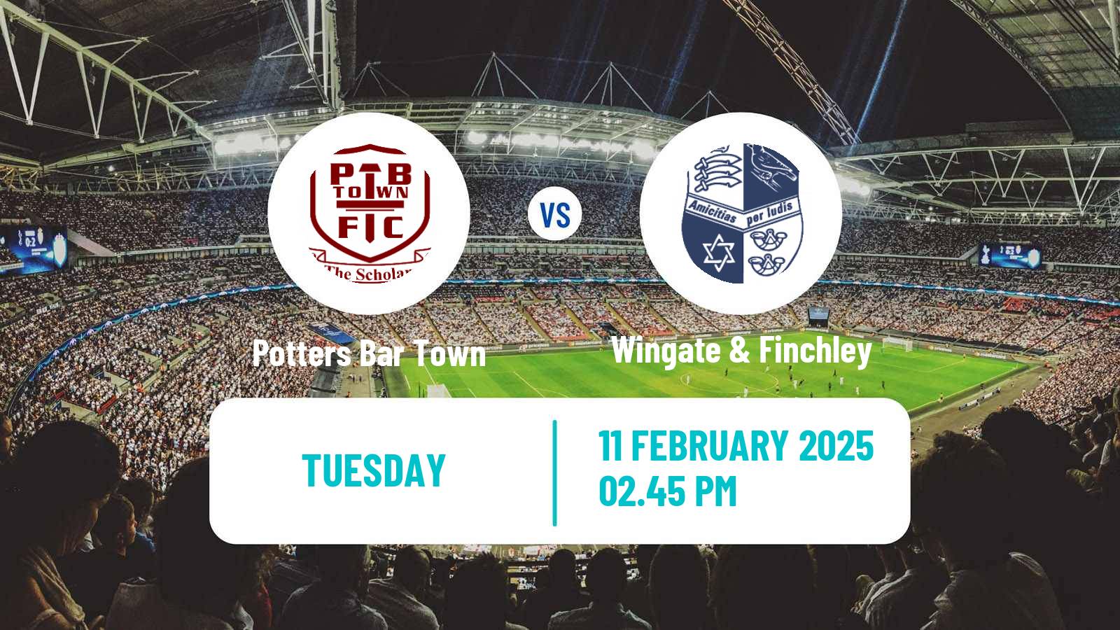 Soccer English Isthmian League Premier Division Potters Bar Town - Wingate & Finchley