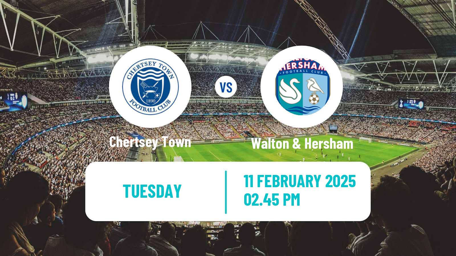 Soccer English Southern League South Division Chertsey Town - Walton & Hersham