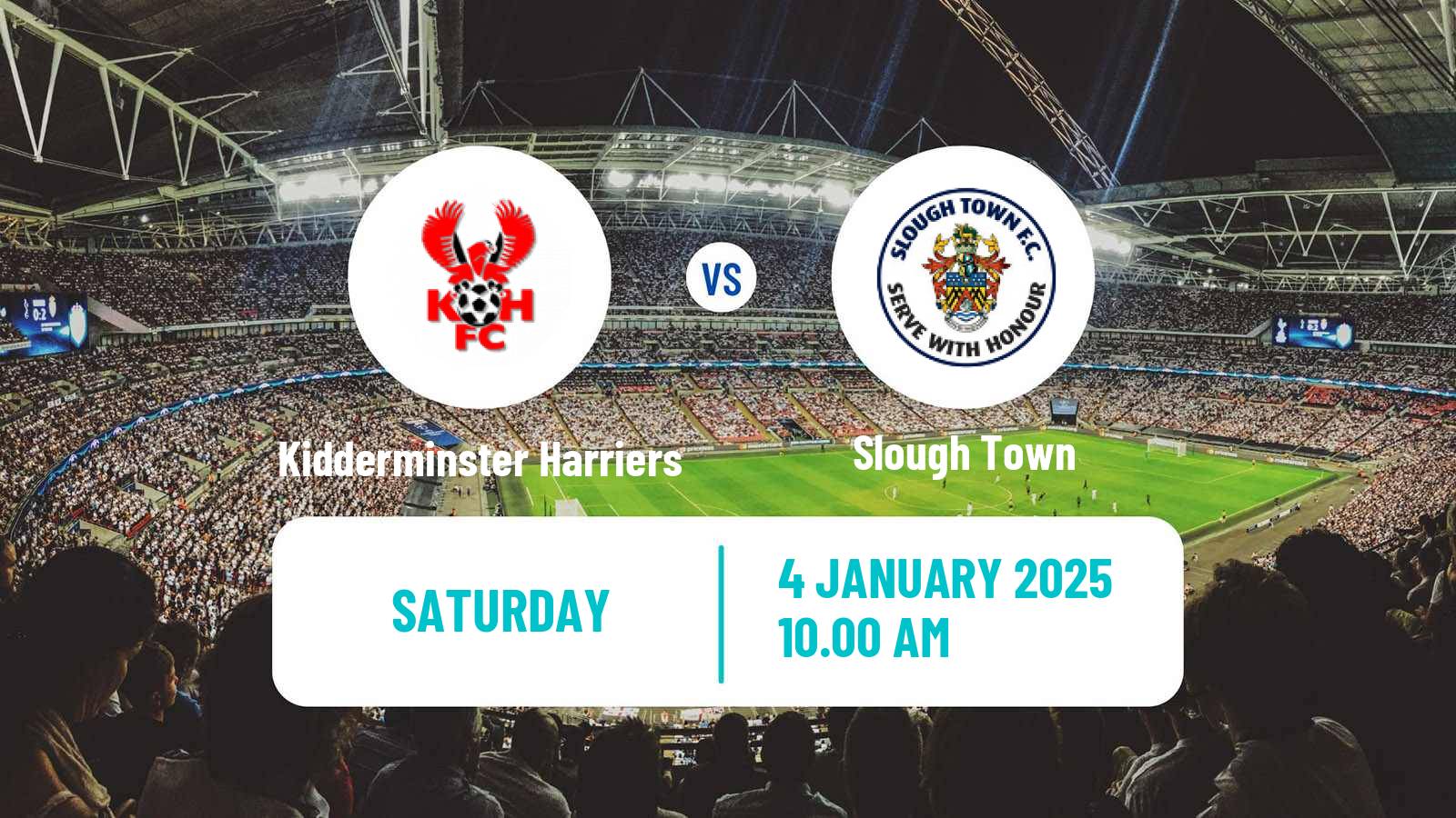 Football English FA Trophy Kidderminster Harriers - Slough Town