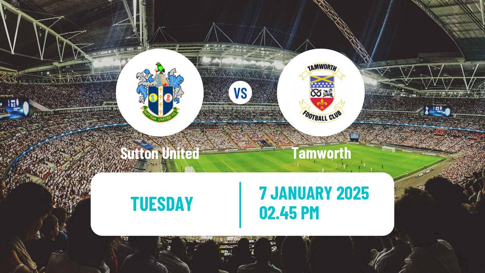 Football English FA Trophy Sutton United - Tamworth