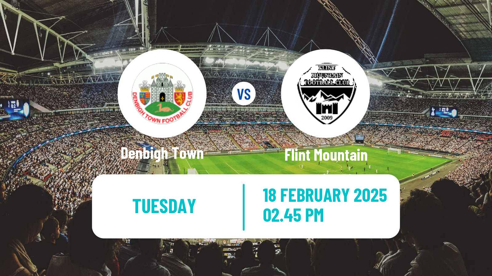 Soccer Welsh Cymru North Denbigh Town - Flint Mountain