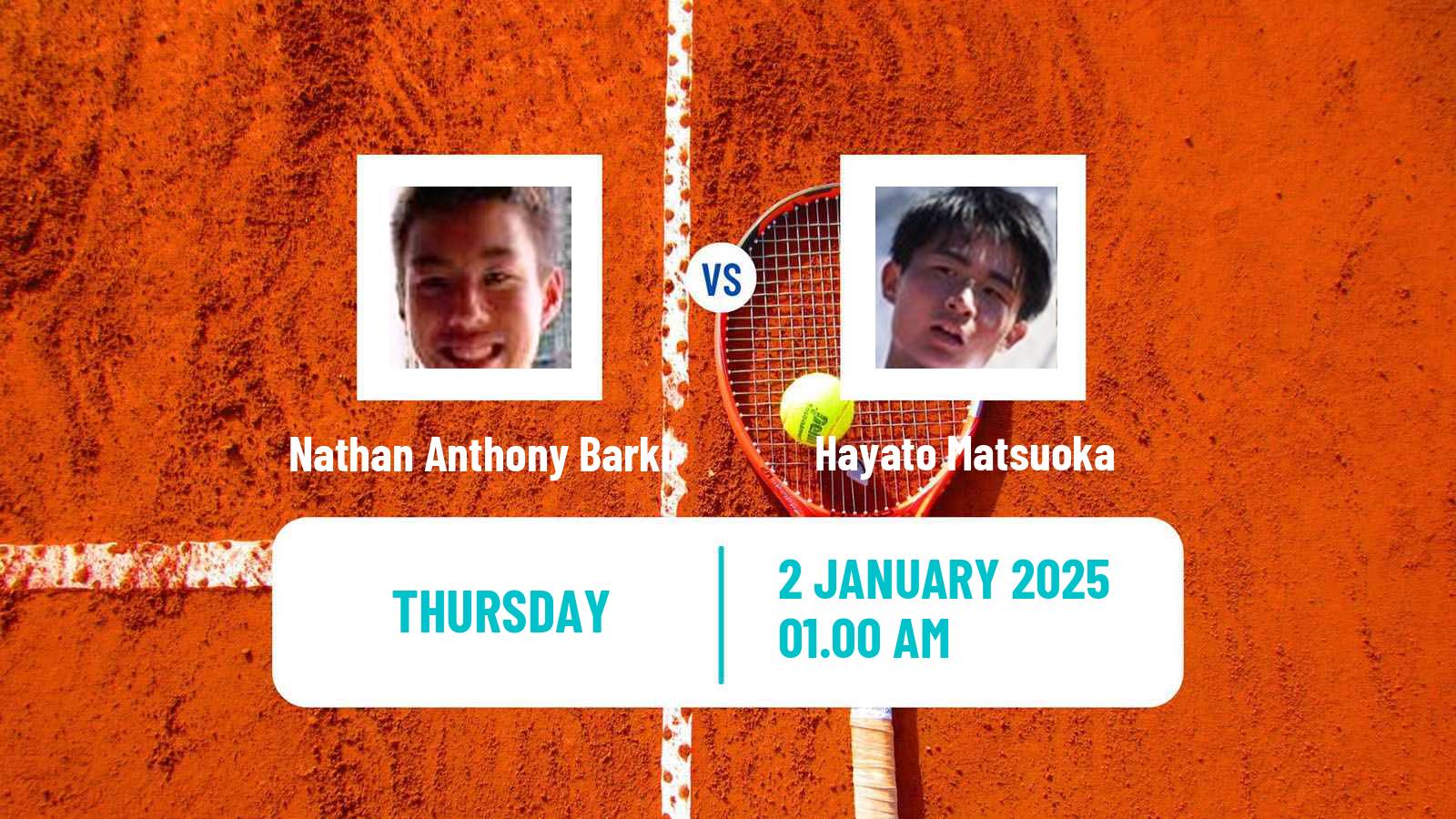 Tennis ITF M25 Bali 3 Men Nathan Anthony Barki - Hayato Matsuoka