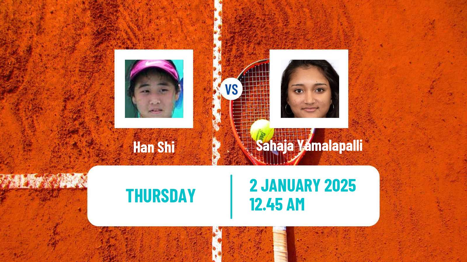 Tennis ITF W75 Nonthaburi Women Han Shi - Sahaja Yamalapalli