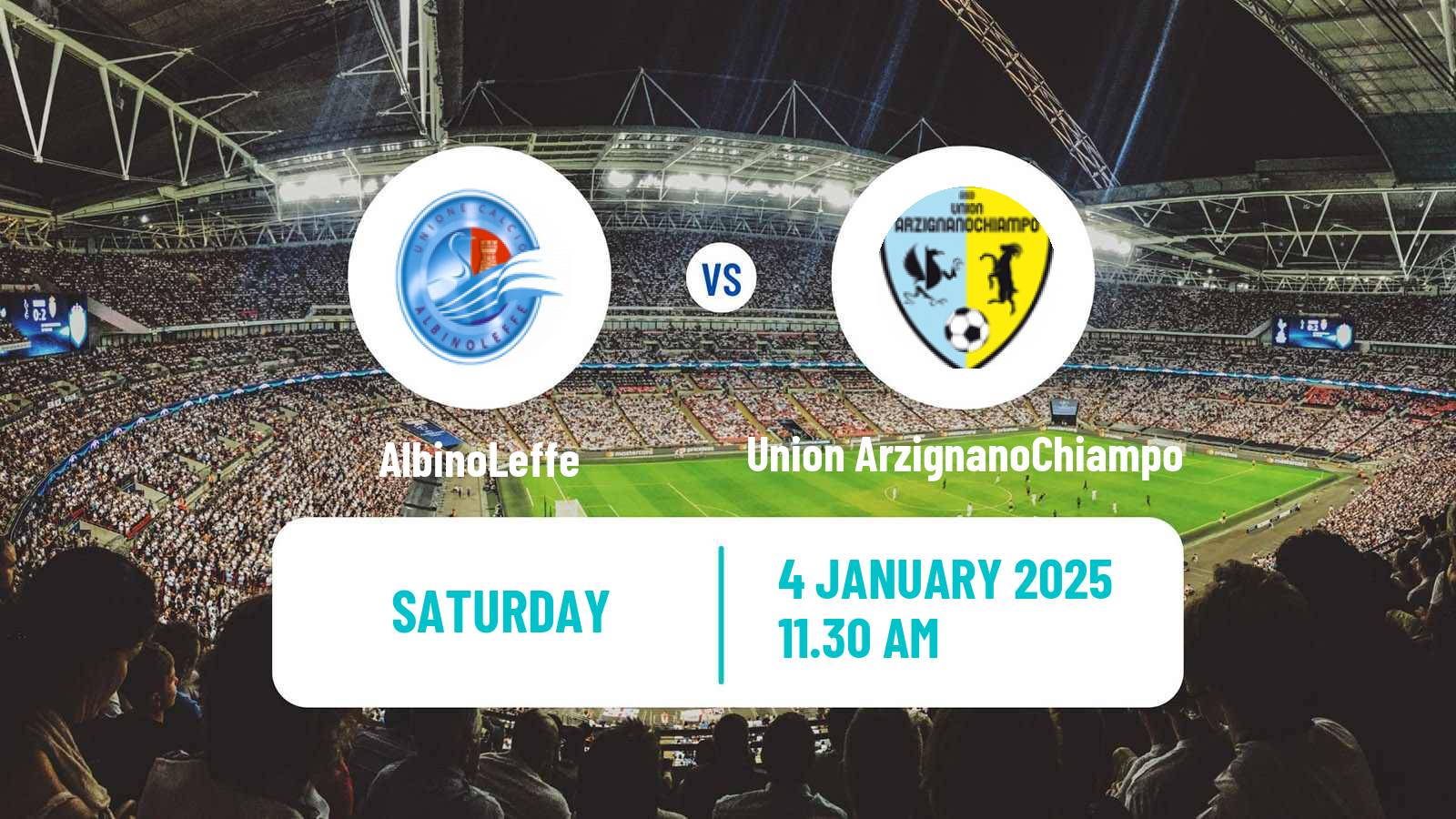 Football Italian Serie C Group A AlbinoLeffe - Union ArzignanoChiampo